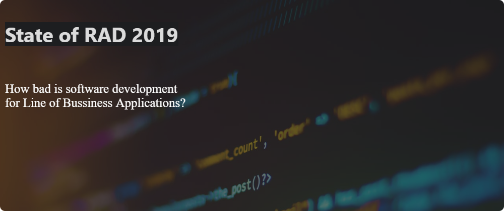 How bad is software development for Line of Bussiness Applications?